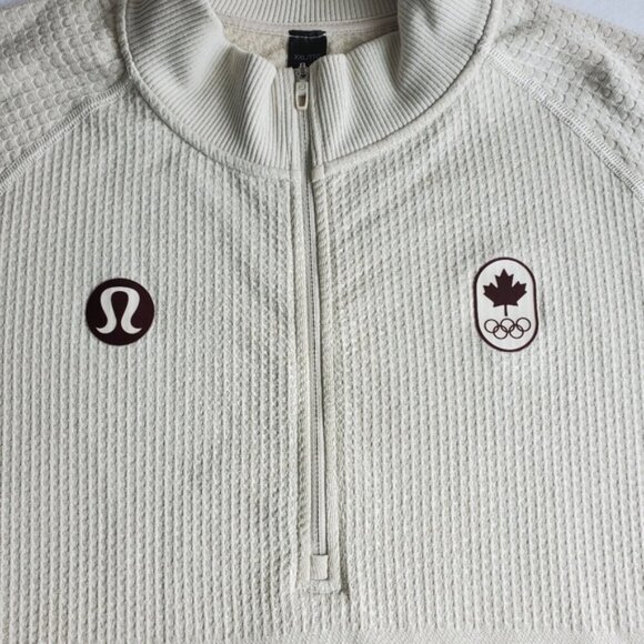 Lululemon Team Canada Engineered Warmth Biege Jacket Size XXL - Picture 3 of 11